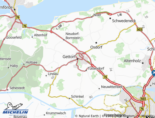 MICHELIN Gettorf map - ViaMichelin