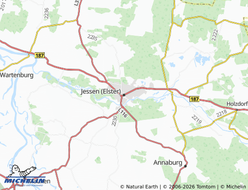MICHELIN Jessen (Elster) map - ViaMichelin