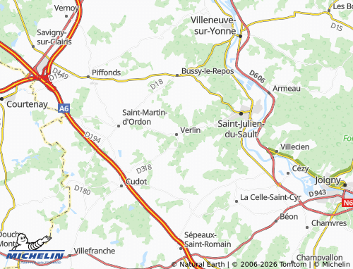 Mapa MICHELIN Verlin - ViaMichelin
