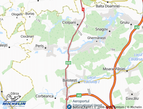 MICHELIN Vlădiceasca map - ViaMichelin