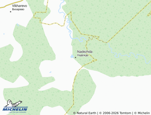 MICHELIN-Landkarte Nadezhda - ViaMichelin
