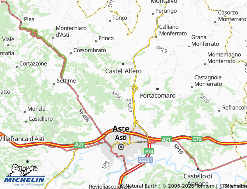Mappa MICHELIN Avidano - ViaMichelin