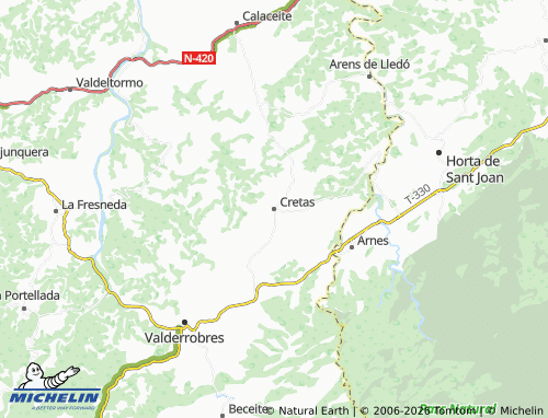 MICHELIN-Landkarte Cretas - ViaMichelin