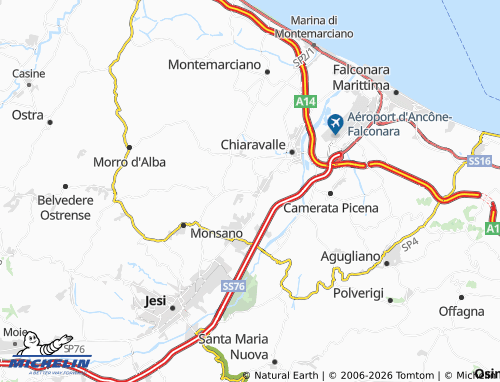 MICHELIN Selvatorta map - ViaMichelin