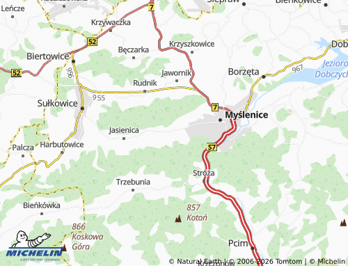 MICHELIN Bysina map - ViaMichelin
