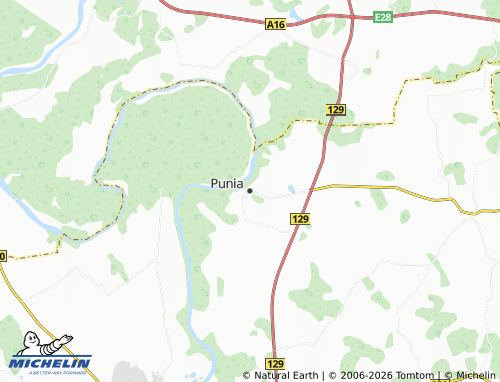 Mappa MICHELIN Punia - ViaMichelin