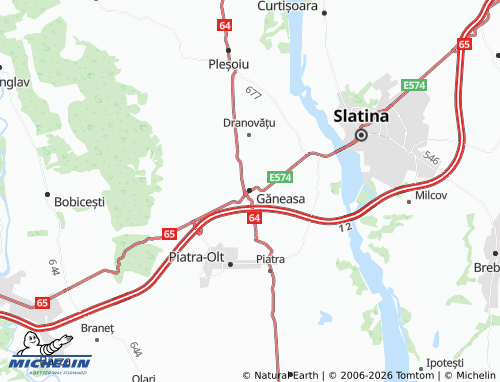 Mappa MICHELIN Găneasa - ViaMichelin