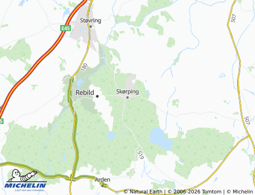 Mapa MICHELIN Skørping - ViaMichelin