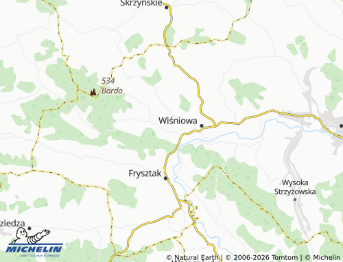 MICHELIN Cieszyna map - ViaMichelin
