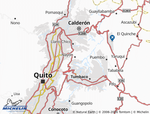 Mapa MICHELIN Nayón - ViaMichelin