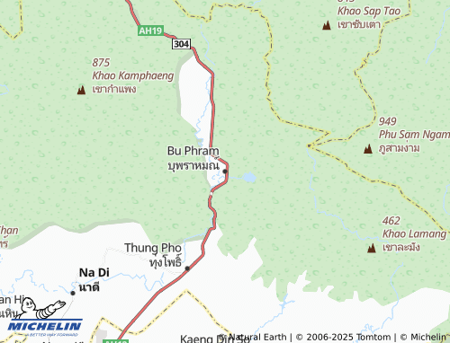 MICHELIN Bu Phram map - ViaMichelin