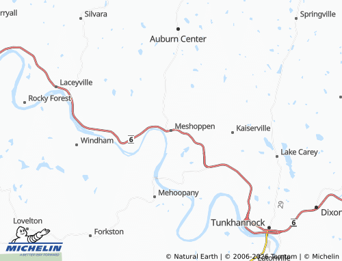 Carte MICHELIN Meshoppen - ViaMichelin