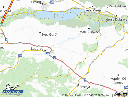 MICHELIN-Landkarte Apatija - ViaMichelin