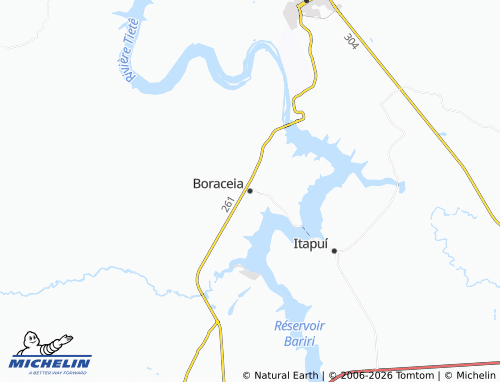 Mapa MICHELIN Boraceia - ViaMichelin