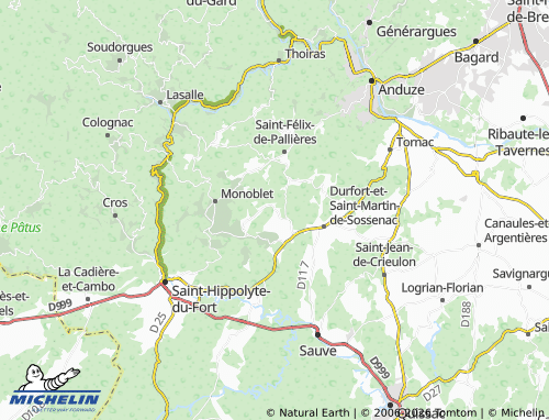 Mappa MICHELIN Fressac - ViaMichelin