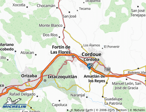 Mapa MICHELIN Fortín de Las Flores - ViaMichelin