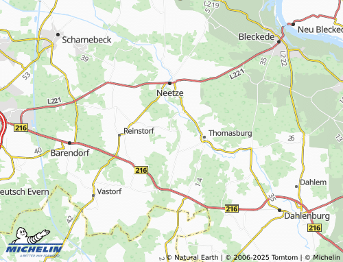 MICHELIN Wennekath map - ViaMichelin