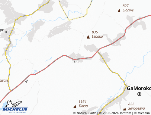 Mappa MICHELIN Sethabane - ViaMichelin
