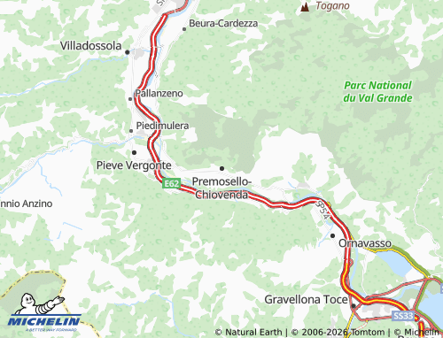 MICHELIN Premosello-Chiovenda map - ViaMichelin