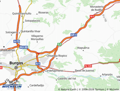 MICHELIN Rubena map - ViaMichelin