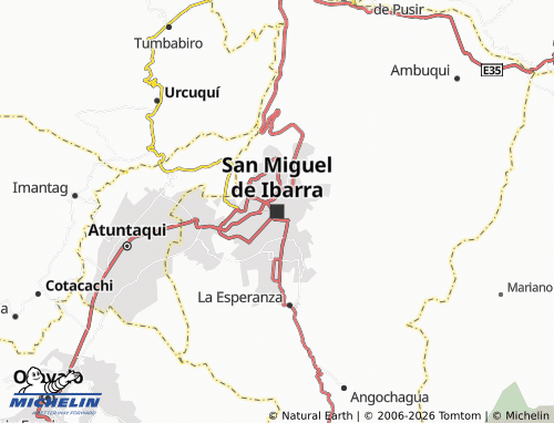 Mapa MICHELIN San Miguel de Ibarra - ViaMichelin