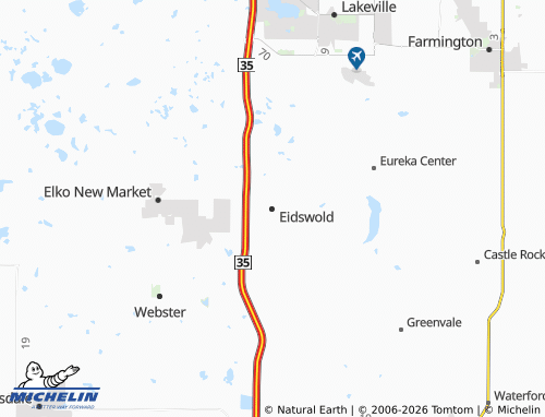 Mappa MICHELIN Eidswold - ViaMichelin