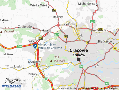 MICHELIN Bronowice map - ViaMichelin