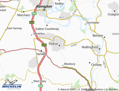 MICHELIN Didcot map - ViaMichelin