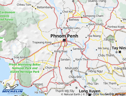 Mapa MICHELIN Kandal Stueng - ViaMichelin