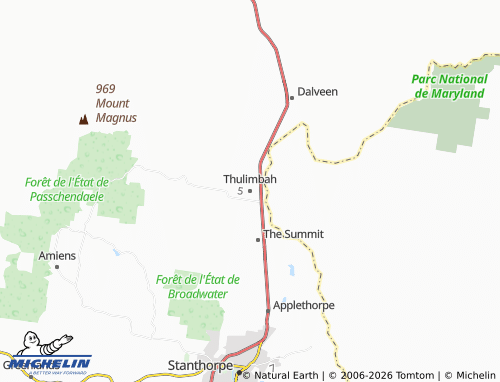 Carte MICHELIN Thulimbah - ViaMichelin