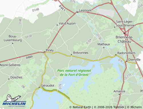 Mappa MICHELIN Brévonnes - ViaMichelin