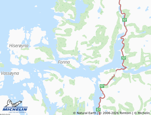 MICHELIN Eivindvik map - ViaMichelin