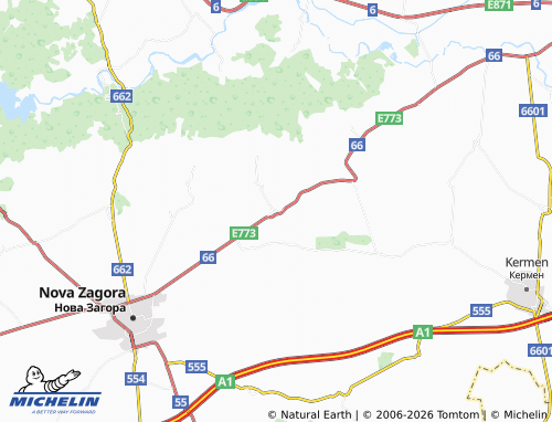 Mapa MICHELIN Kamenovo - ViaMichelin