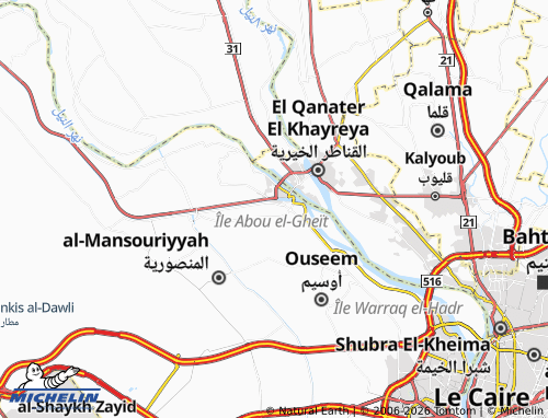 MICHELIN-Landkarte al-Hassaniyyeen - ViaMichelin
