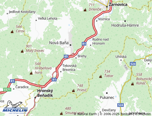 MICHELIN Brehy map - ViaMichelin