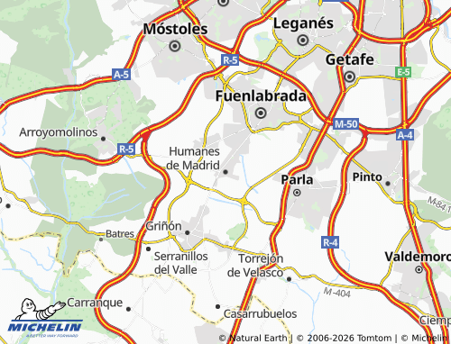 MICHELIN-Landkarte Humanes de Madrid - ViaMichelin