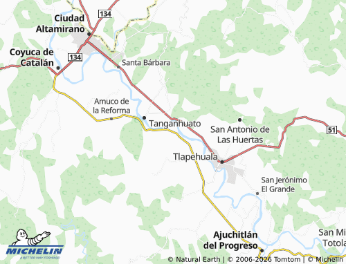 MICHELIN Changata map - ViaMichelin