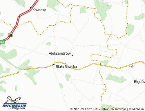 MICHELIN Aleksandrów map - ViaMichelin
