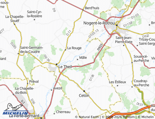MICHELIN Mâle map - ViaMichelin