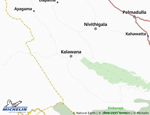 Kaart MICHELIN Kalawana East - ViaMichelin