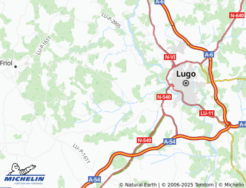 MICHELIN Santa María de Alta (Santa María) map - ViaMichelin