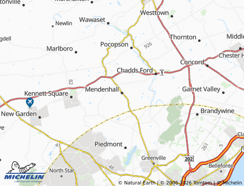 Carte MICHELIN Mendenhall - ViaMichelin