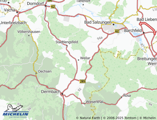 MICHELIN Weilar map - ViaMichelin