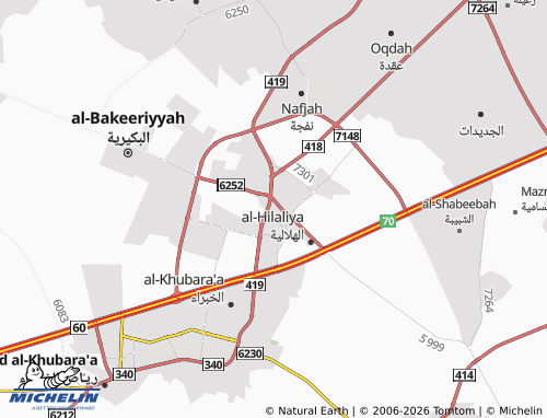 MICHELIN-Landkarte al-'Azeeziyyah - ViaMichelin