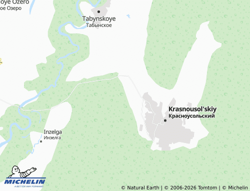 MICHELIN-Landkarte Zarechnyy - ViaMichelin