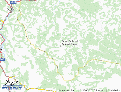Mappa MICHELIN Donji Dubovik - ViaMichelin