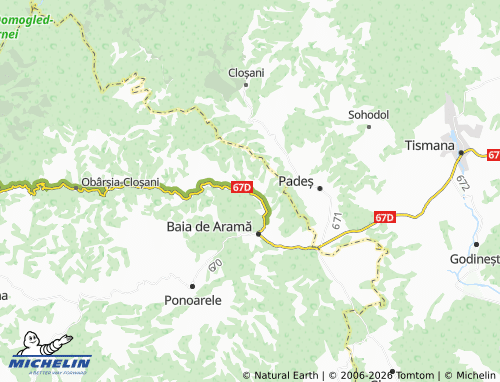 Mappa MICHELIN Titerlești - ViaMichelin