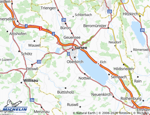 MICHELIN-Landkarte Oberkirch - ViaMichelin