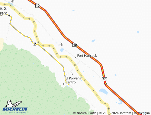 Mappa MICHELIN Fort Hancock - ViaMichelin