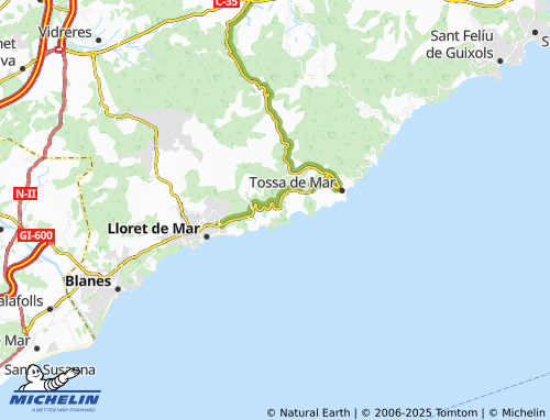 MICHELIN Canyelles map - ViaMichelin